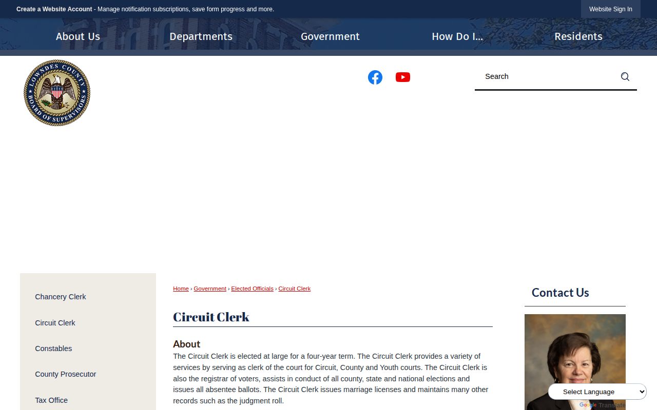 Lowndes Circuit Clerk source for released inmate court records